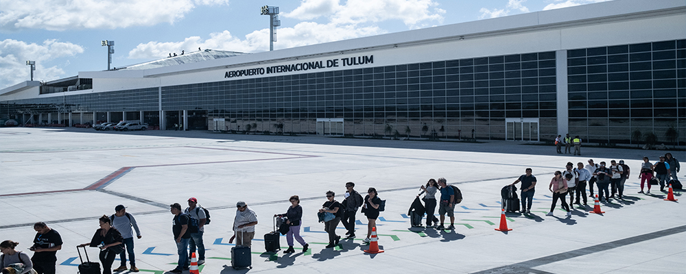 El aeropuerto internacional de Tulum