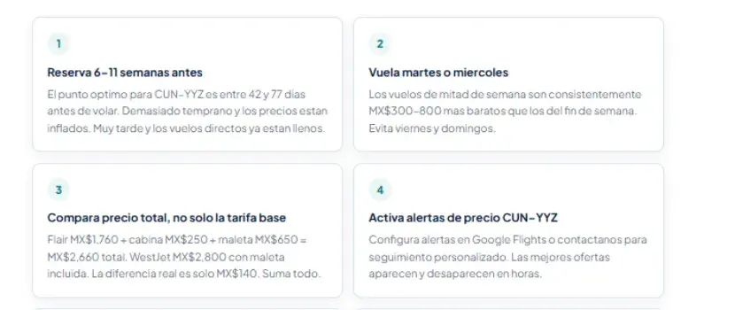 Como conseguir vuelos baratos de Cancun a Toronto: